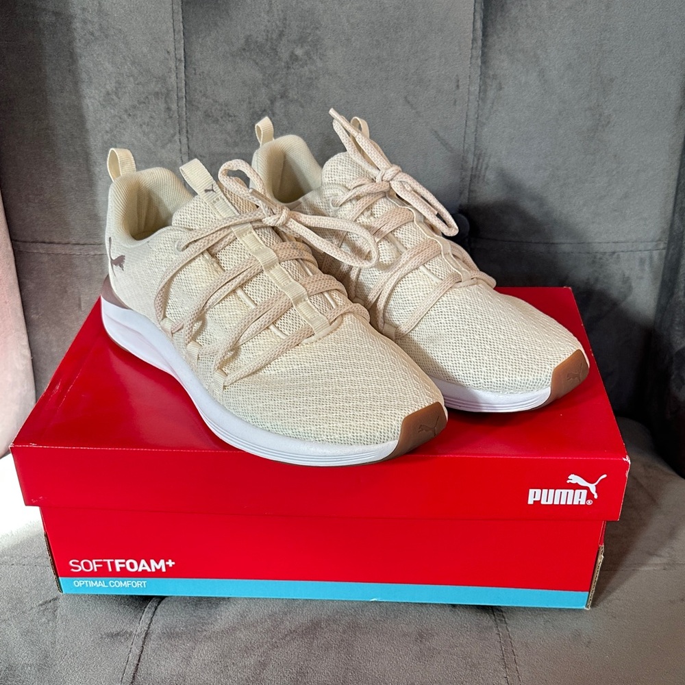 Puma Cream Sneakers with SoftFoam+